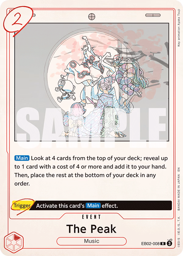 The Peak One Piece card (EB02-008, Extra Booster: Anime 25th Collection)