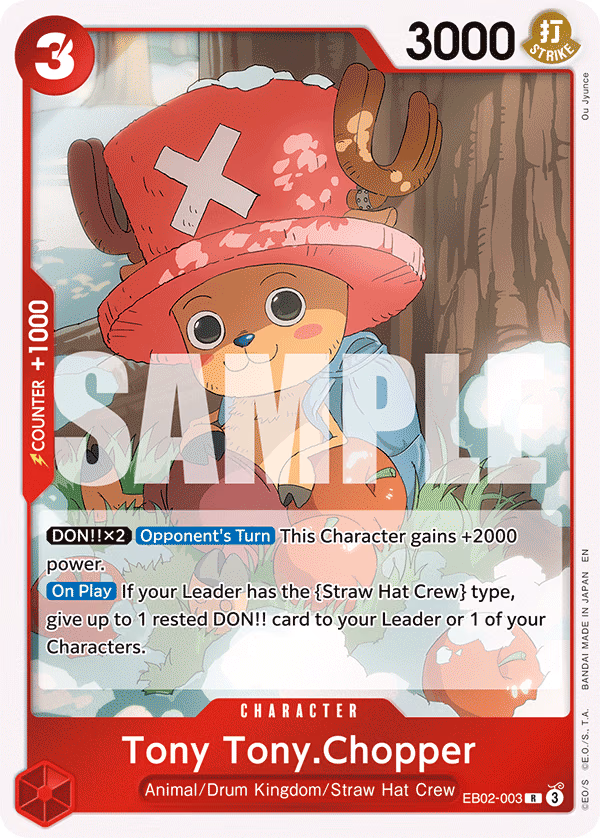 Tony Tony.Chopper One Piece card (EB02-003, Extra Booster: Anime 25th Collection)