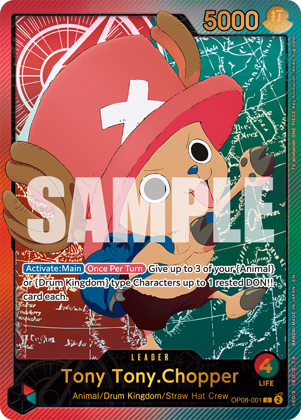 Tony Tony.Chopper (SP Card) One Piece card (OP08-001, Extra Booster: Anime 25th Collection)