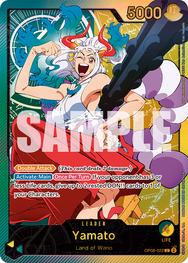 Yamato (SP Card) One Piece card (OP06-022, Extra Booster: Anime 25th Collection)
