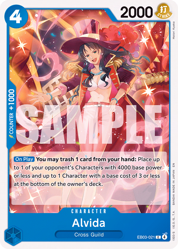 Alvida One Piece card (EB03-021, Extra Booster: One Piece Heroines Edition)