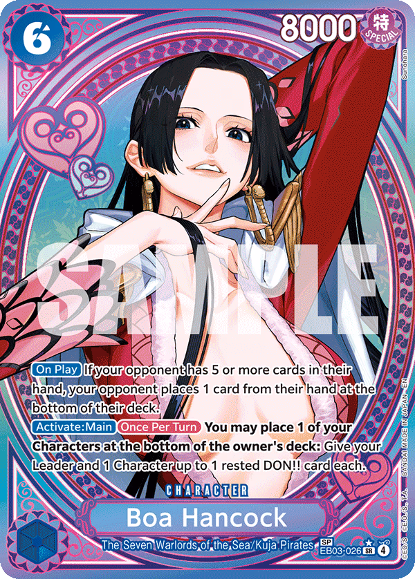 Boa Hancock (SP Card) One Piece card (EB03-026, Extra Booster: One Piece Heroines Edition)