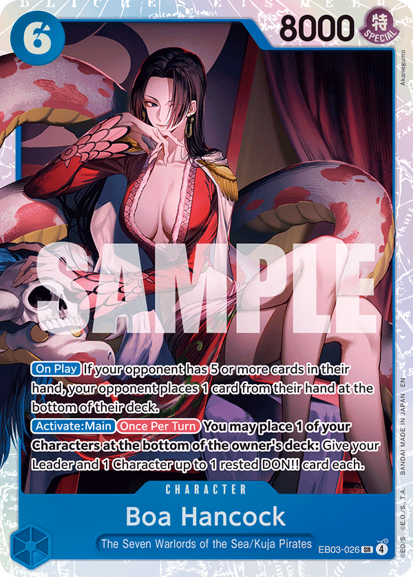 Boa Hancock One Piece card (EB03-026, Extra Booster: One Piece Heroines Edition)