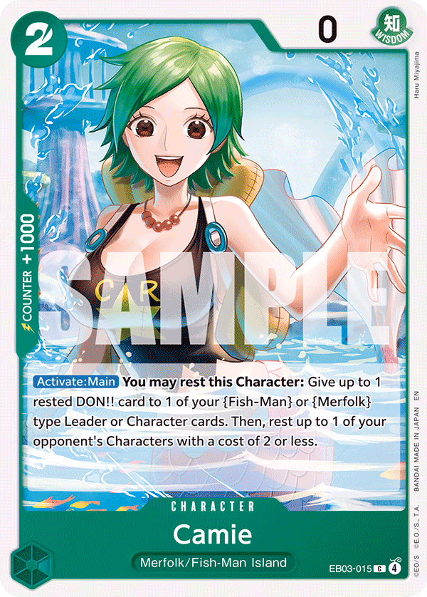 Camie One Piece card (EB03-015, Extra Booster: One Piece Heroines Edition)
