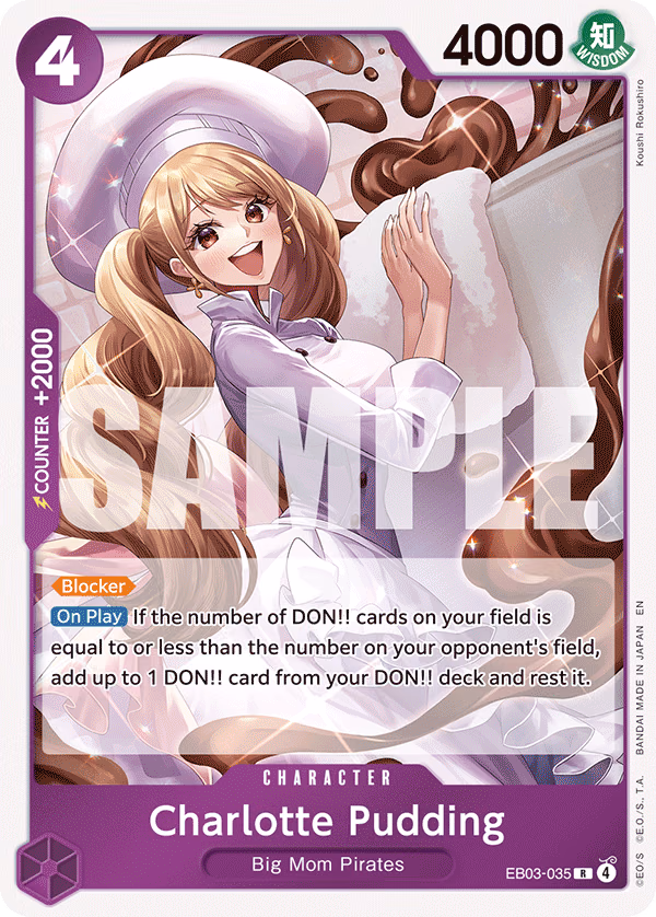 Charlotte Pudding One Piece card (EB03-035, Extra Booster: One Piece Heroines Edition)