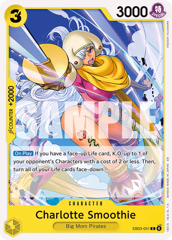Charlotte Smoothie One Piece card (EB03-051, Extra Booster: One Piece Heroines Edition)
