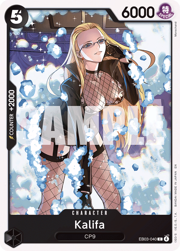 Kalifa One Piece card (EB03-040, Extra Booster: One Piece Heroines Edition)