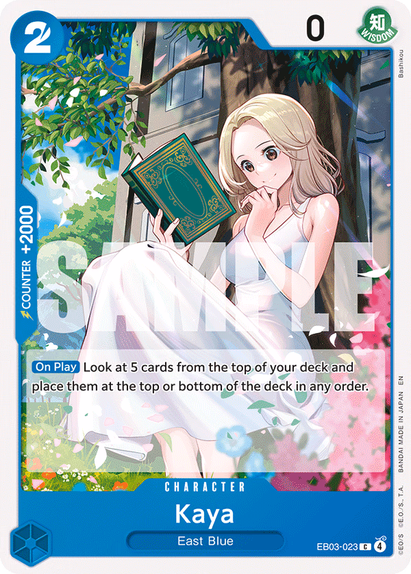 Kaya One Piece card (EB03-023, Extra Booster: One Piece Heroines Edition)