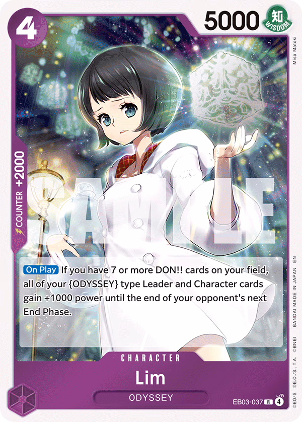 Lim One Piece card (EB03-037, Extra Booster: One Piece Heroines Edition)