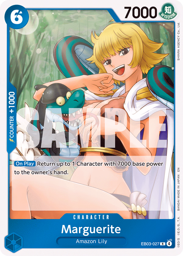 Marguerite One Piece card (EB03-027, Extra Booster: One Piece Heroines Edition)