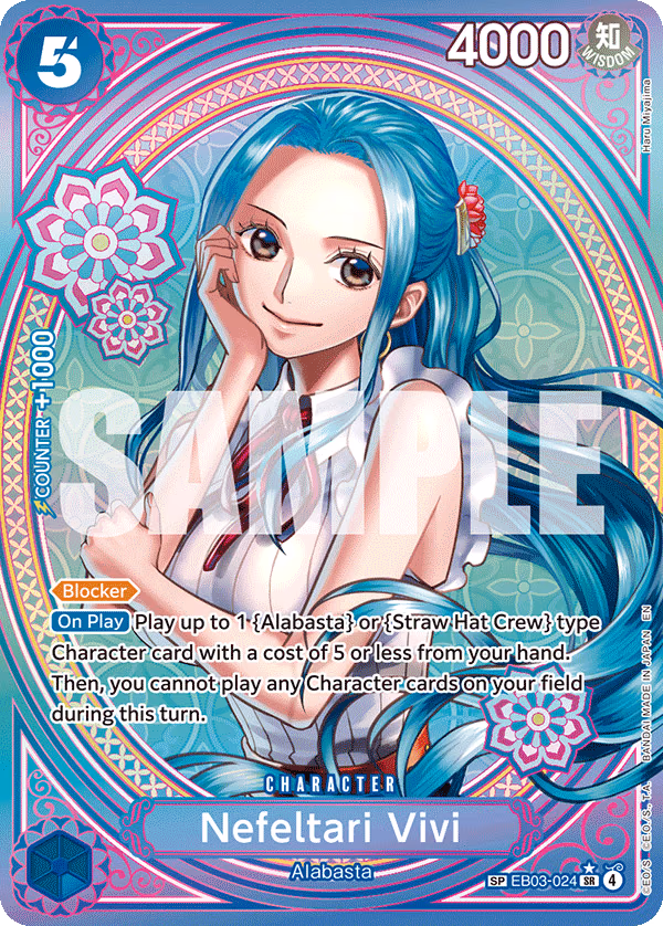 Nefeltari Vivi (SP Card) One Piece card (EB03-024, Extra Booster: One Piece Heroines Edition)