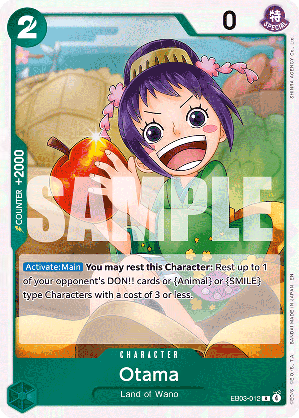 Otama One Piece card (EB03-012, Extra Booster: One Piece Heroines Edition)