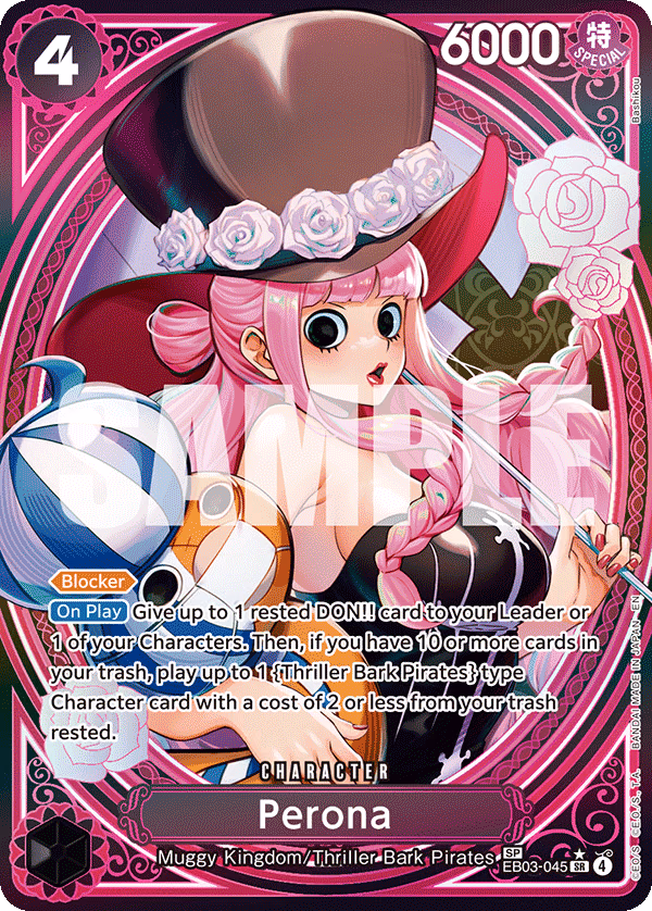 Perona (SP Card) One Piece card (EB03-045, Extra Booster: One Piece Heroines Edition)