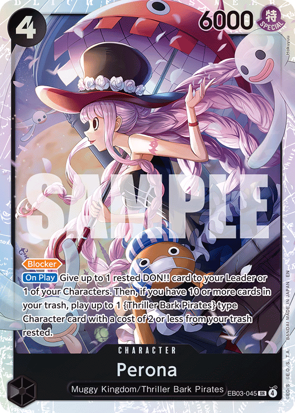 Perona One Piece card (EB03-045, Extra Booster: One Piece Heroines Edition)