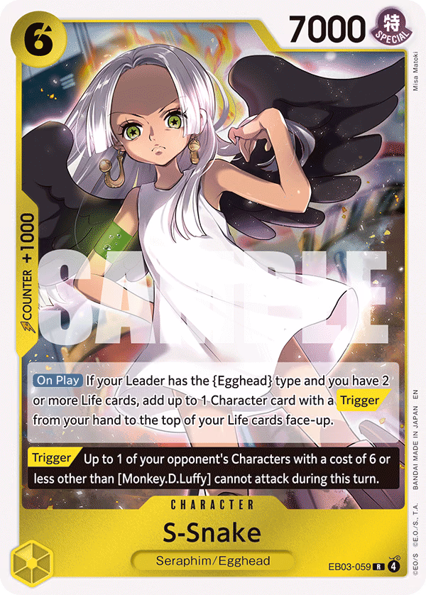 S-Snake One Piece card (EB03-059, Extra Booster: One Piece Heroines Edition)