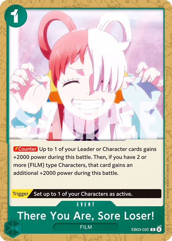 There You Are, Sore Loser! One Piece card (EB03-020, Extra Booster: One Piece Heroines Edition)