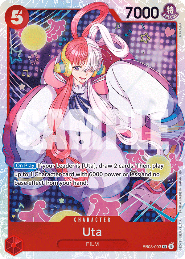 Uta One Piece card (EB03-003, Extra Booster: One Piece Heroines Edition)