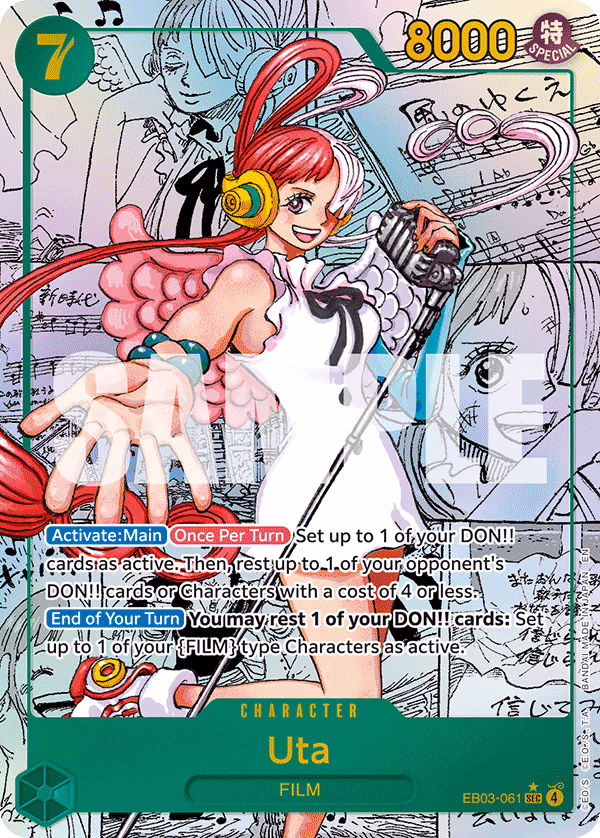 Uta (Manga) One Piece card (EB03-061, Extra Booster: One Piece Heroines Edition)