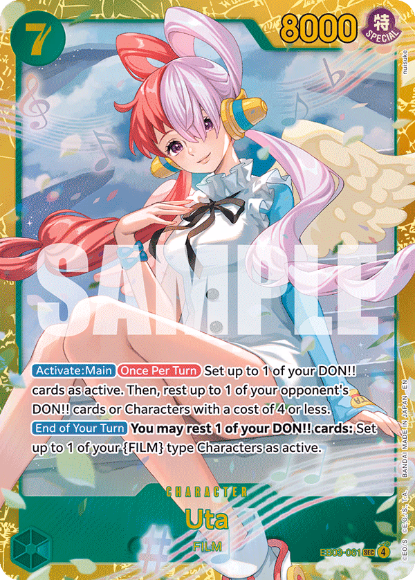 Uta One Piece card (EB03-061, Extra Booster: One Piece Heroines Edition)