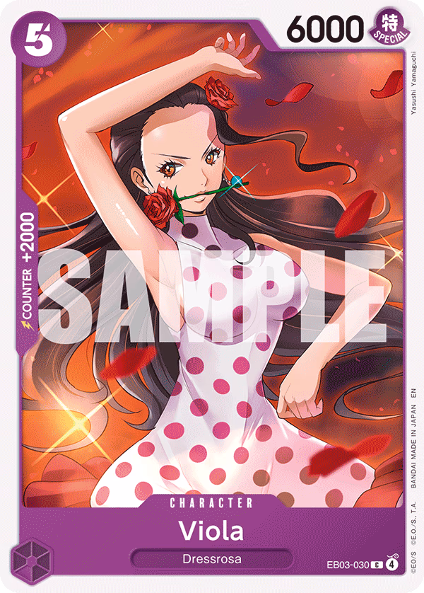 Viola One Piece card (EB03-030, Extra Booster: One Piece Heroines Edition)
