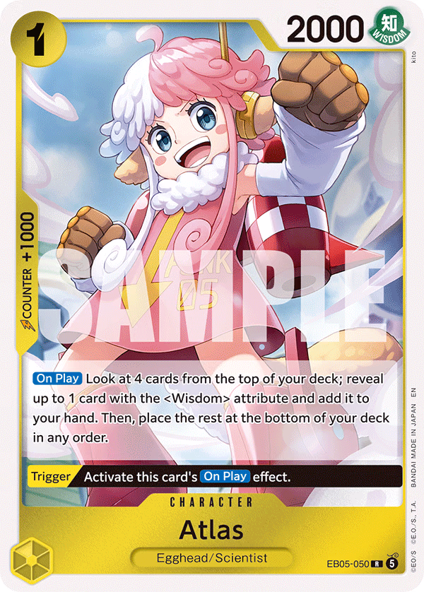 Atlas One Piece card (EB05-050, Extra Booster: One Piece Heroines Edition Vol. 2)