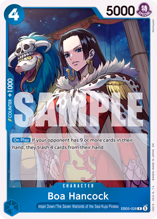 Boa Hancock One Piece card (EB05-028, Extra Booster: One Piece Heroines Edition Vol. 2)