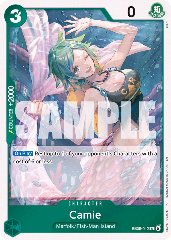 Camie One Piece card (EB05-012, Extra Booster: One Piece Heroines Edition Vol. 2)
