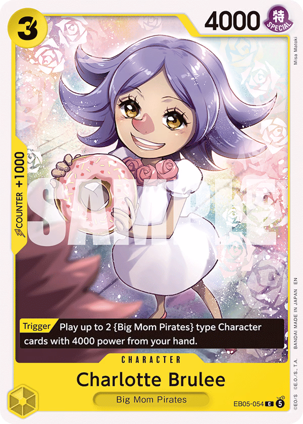 Charlotte Brulee One Piece card (EB05-054, Extra Booster: One Piece Heroines Edition Vol. 2)