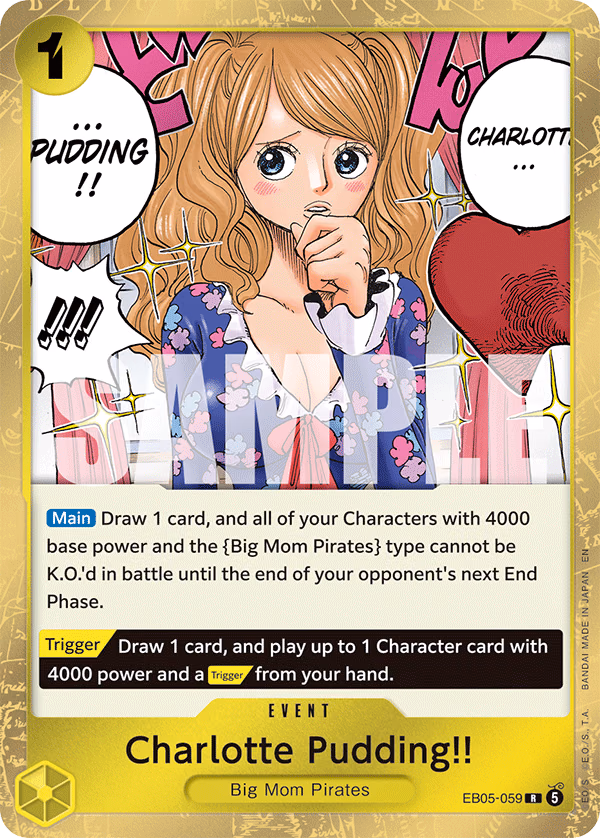 Charlotte Pudding!! One Piece card (EB05-059, Extra Booster: One Piece Heroines Edition Vol. 2)