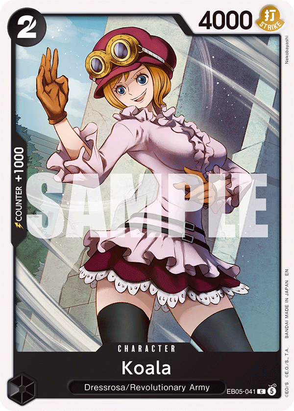 Koala One Piece card (EB05-041, Extra Booster: One Piece Heroines Edition Vol. 2)