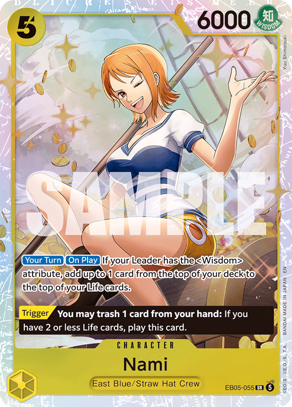 Nami One Piece card (EB05-055, Extra Booster: One Piece Heroines Edition Vol. 2)
