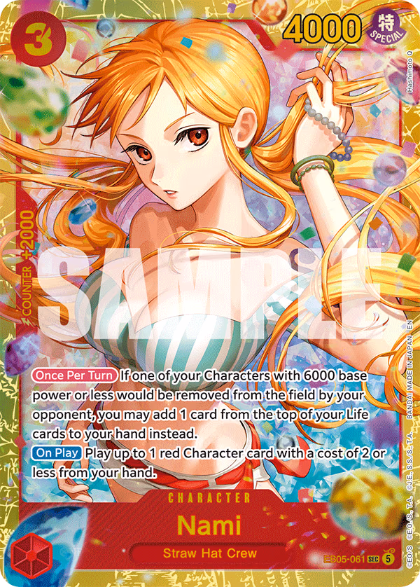 Nami One Piece card (EB05-061, Extra Booster: One Piece Heroines Edition Vol. 2)