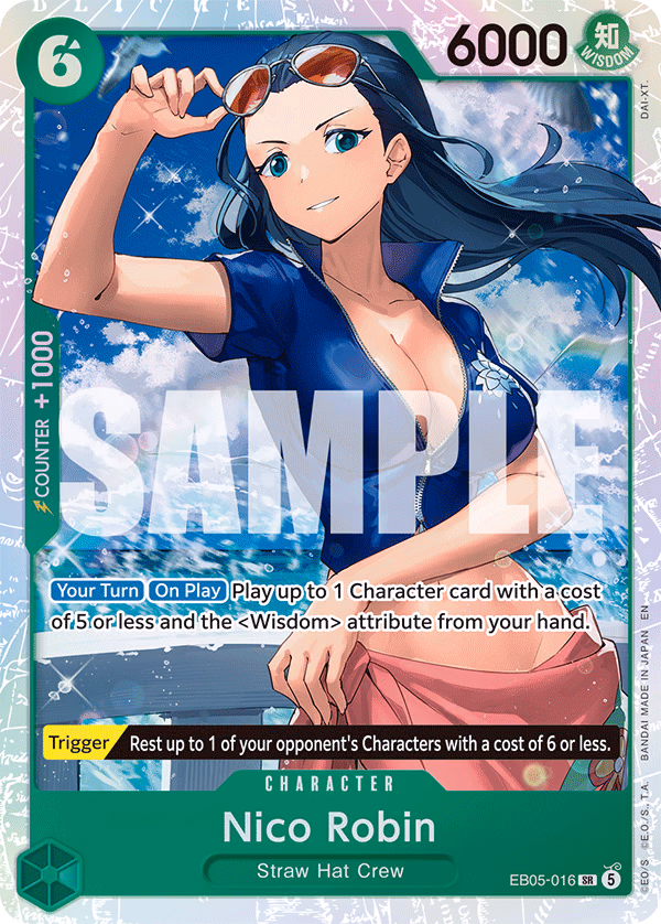 Nico Robin One Piece card (EB05-016, Extra Booster: One Piece Heroines Edition Vol. 2)