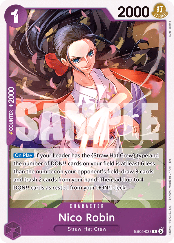 Nico Robin One Piece card (EB05-033, Extra Booster: One Piece Heroines Edition Vol. 2)