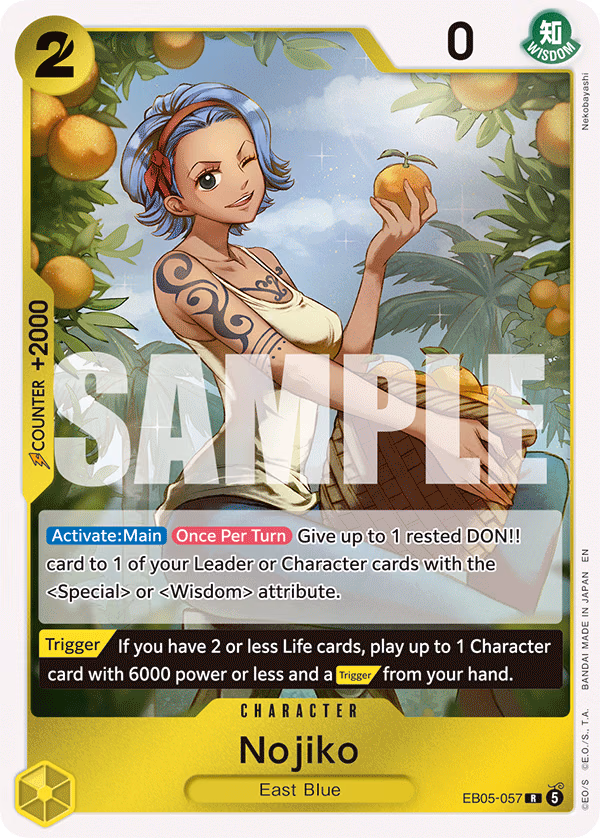 Nojiko One Piece card (EB05-057, Extra Booster: One Piece Heroines Edition Vol. 2)