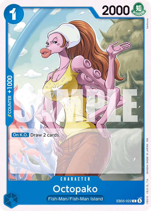 Octopako One Piece card (EB05-022, Extra Booster: One Piece Heroines Edition Vol. 2)