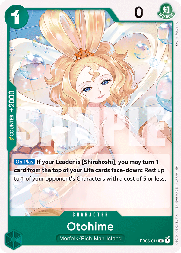 Otohime One Piece card (EB05-011, Extra Booster: One Piece Heroines Edition Vol. 2)