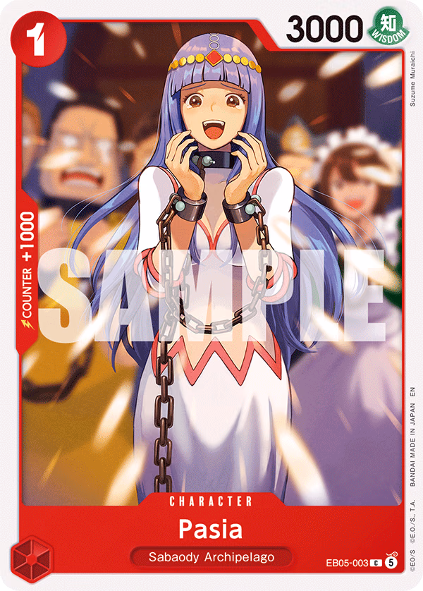 Pasia One Piece card (EB05-003, Extra Booster: One Piece Heroines Edition Vol. 2)