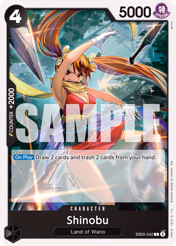 Shinobu One Piece card (EB05-042, Extra Booster: One Piece Heroines Edition Vol. 2)