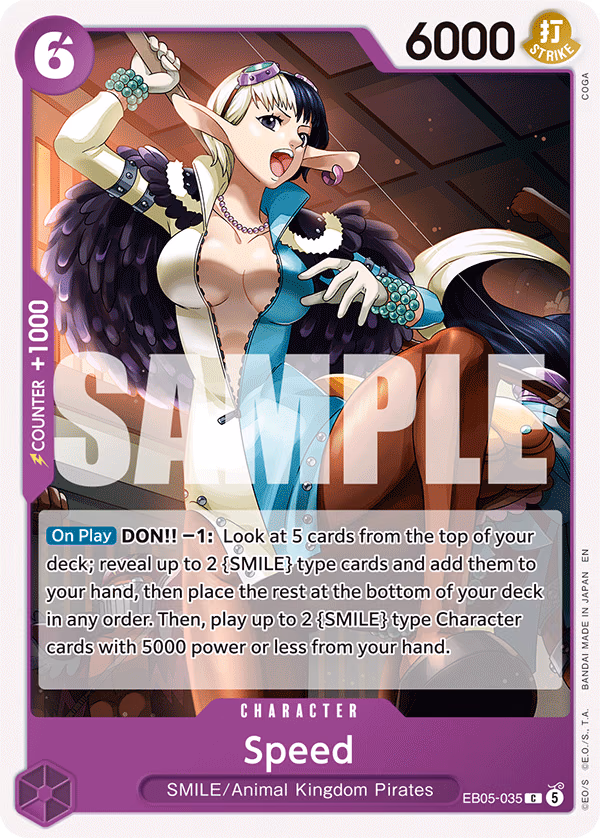 Speed One Piece card (EB05-035, Extra Booster: One Piece Heroines Edition Vol. 2)