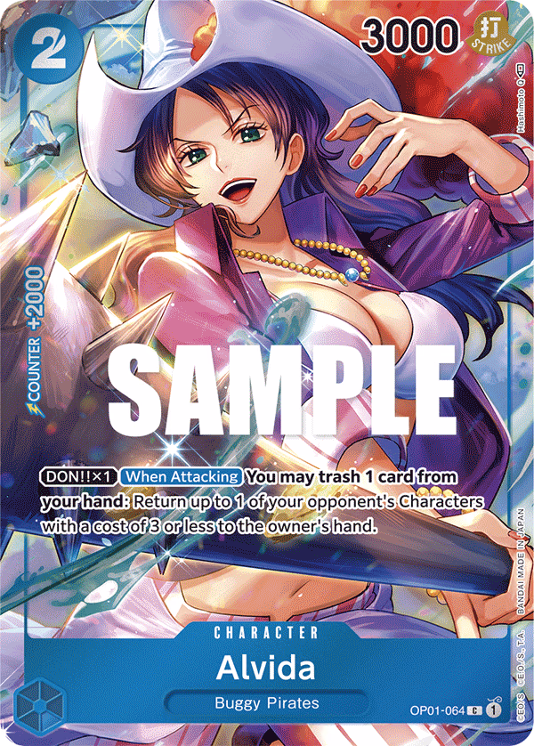 Alvida (Box Topper) One Piece card (OP01-064, Romance Dawn)