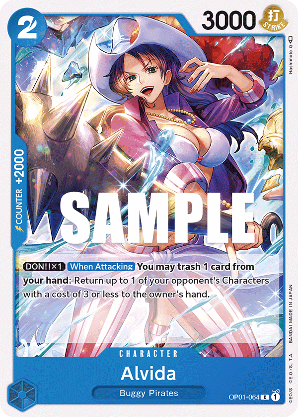 Alvida One Piece card (OP01-064, Romance Dawn)