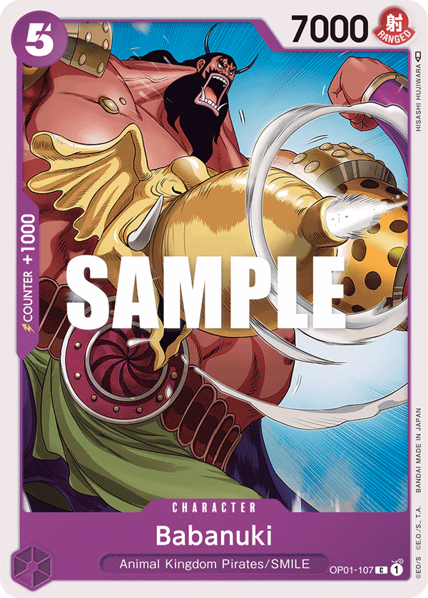 Babanuki One Piece card (OP01-107, Romance Dawn)