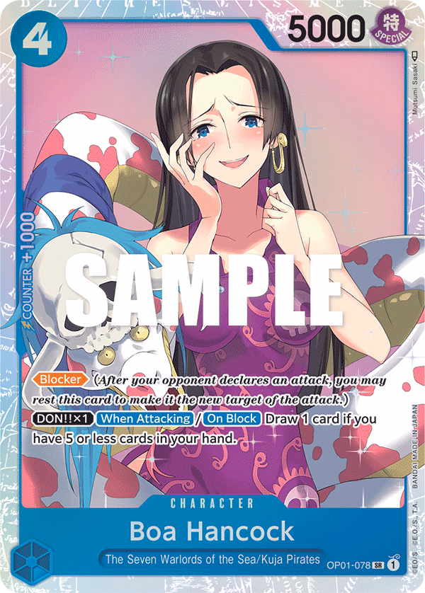 Boa Hancock One Piece card (OP01-078, Romance Dawn)