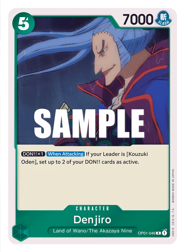 Denjiro One Piece card (OP01-046, Romance Dawn)