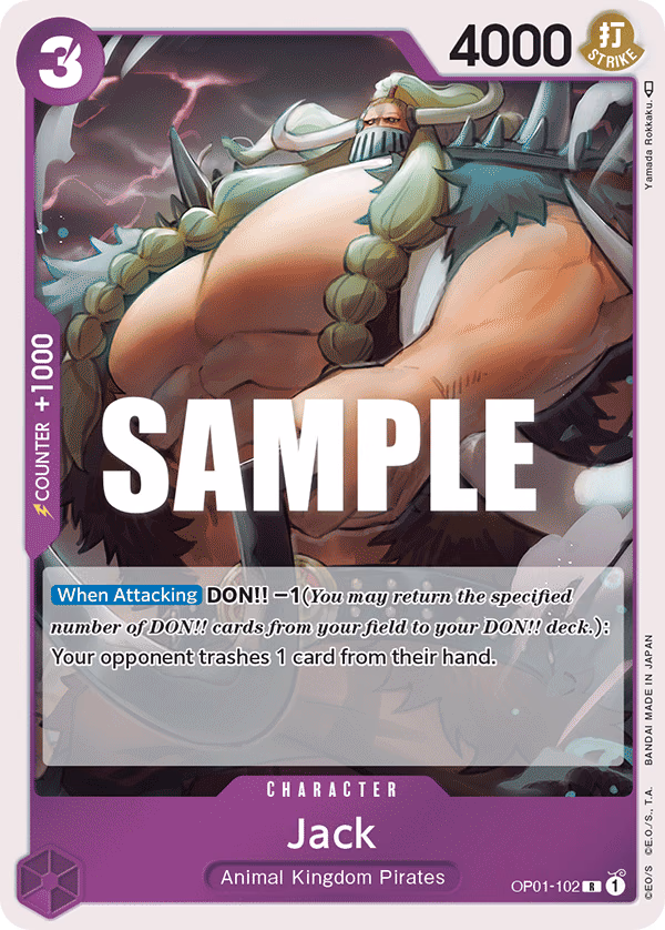 Jack One Piece card (OP01-102, Romance Dawn)