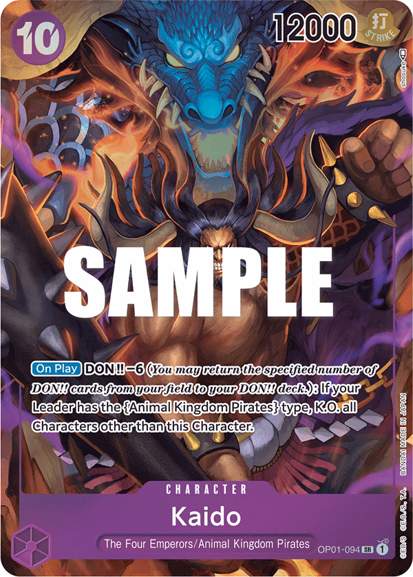 Kaido (Parallel) One Piece card (OP01-094, Romance Dawn)
