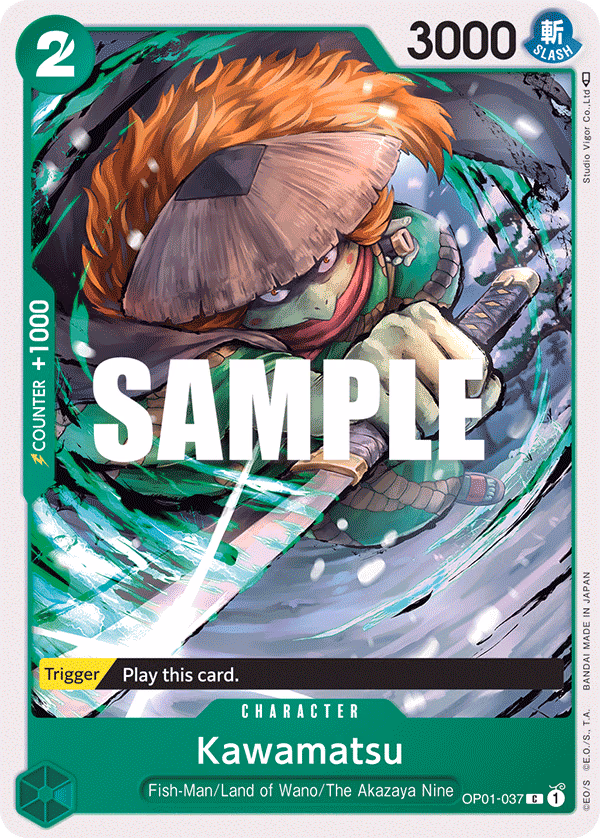 Kawamatsu One Piece card (OP01-037, Romance Dawn)