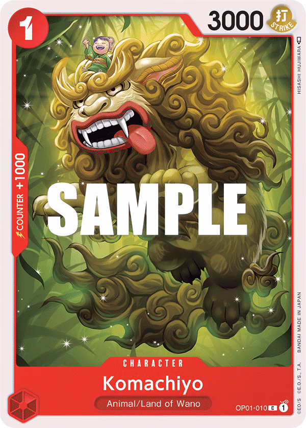 Komachiyo One Piece card (OP01-010, Romance Dawn)