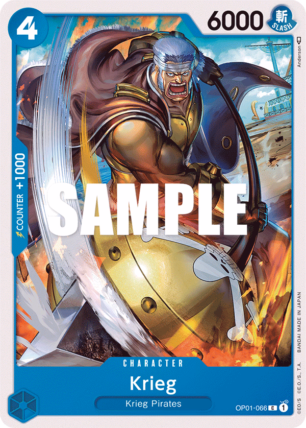 Krieg One Piece card (OP01-066, Romance Dawn)
